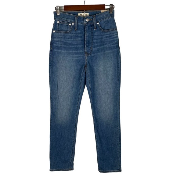 MADEWELL THE PERFECT VINTAGE CROP JEANS IN CLYMER WASH NWT WOMEN'S SIZE 24 - Picture 2 of 16